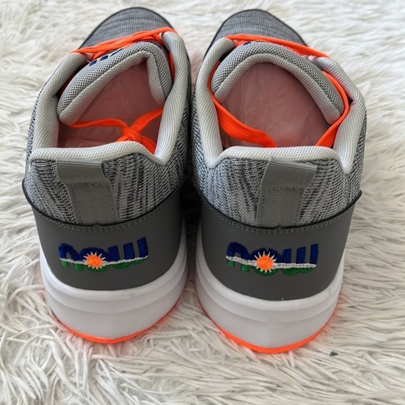 New NOW Men’s embroidered back Walking Shoes in grey multi size 12 - Picture 9 of 12